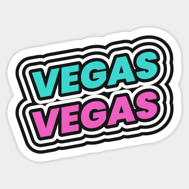 Las Vegas Sin City Sticker by Tip Top Tee's